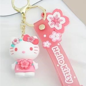 Pink Sanrio Hello Kitty key chain bag charm